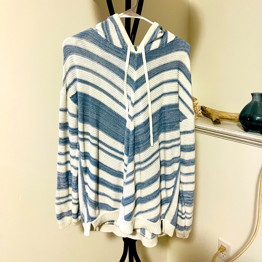 CHAPS SWEATER BOHO HOODIE